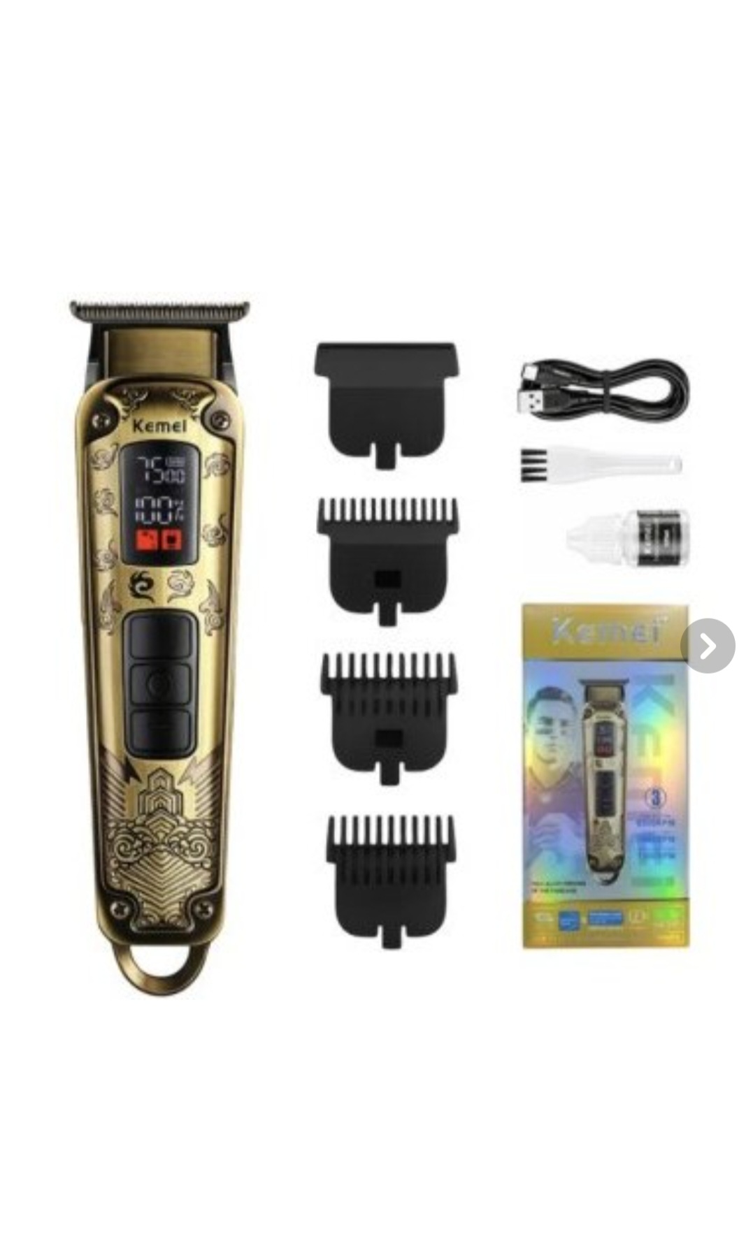 ماشین اصلاح موی سر و صورت شارژی کیمی مدل km-1682